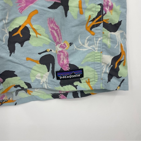Patagonia Shorts Baggies Birds Of Paradise Swim Trunks Mens XXL flying crane - Picture 2 of 8